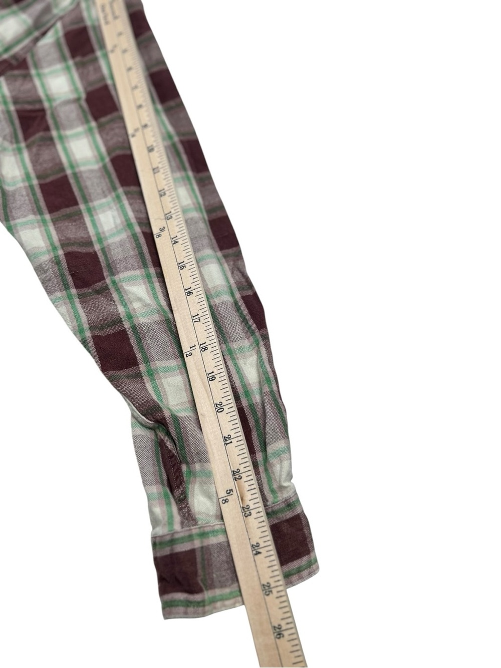 Abercrombie & Fitch Upcycled Led Zeppelin Flannel Men’s XL Brown, Beige Cotton - Picture 7 of 10
